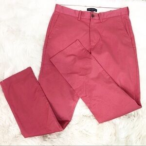 J. CREW MERCANTILE RED FLEX STRAIGHT LEG CHINO MENS PANTS SZ 30x32